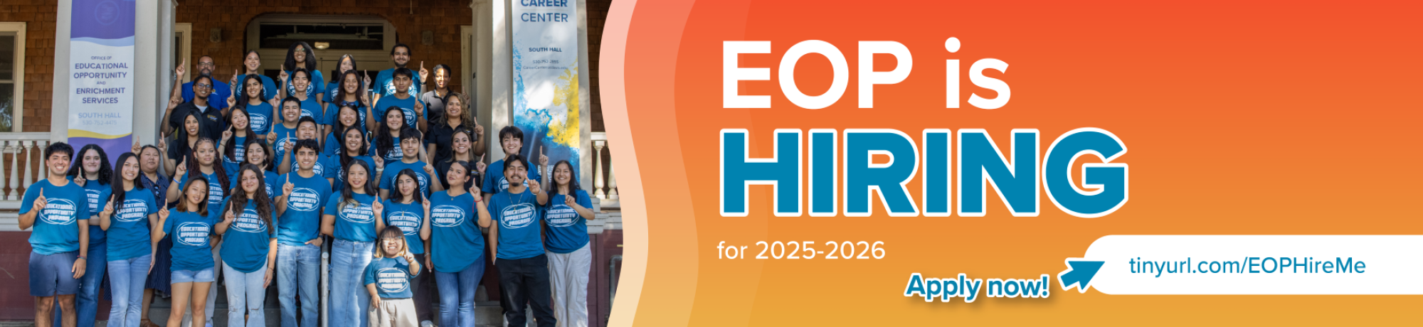 EOP is hiring Peer Staff for 2025-26